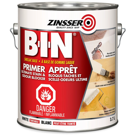 Zinsser B-I-N White Shellac-Based Primer and Sealer