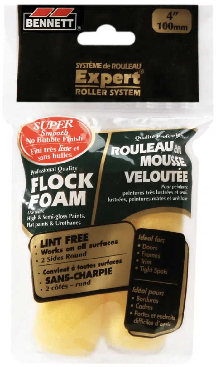 Bennett Expert - 4" Flock Foam Roller 2 Pack