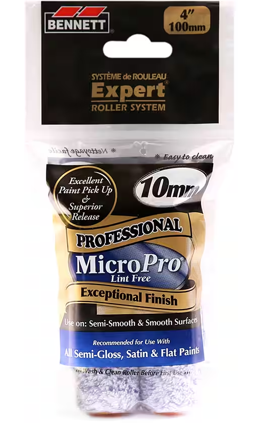 Bennett 4" Micro Pro 10 Roller 2 Pack