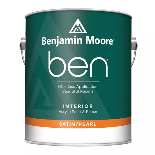 Ben Waterborne Interior Paint- Satin/Pearl F628