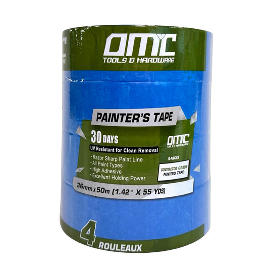 OMC BLUE PAINTER'S TAPE 1.5''(4PK)