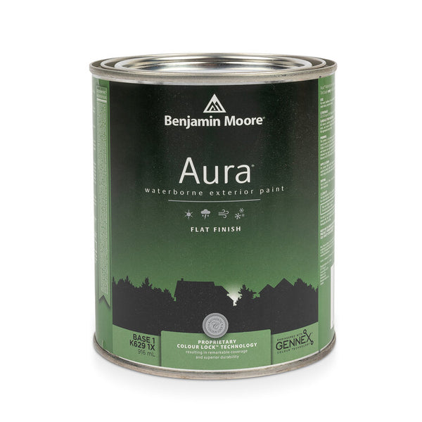 Aura Waterborne Exterior Paint - Flat Finish 629