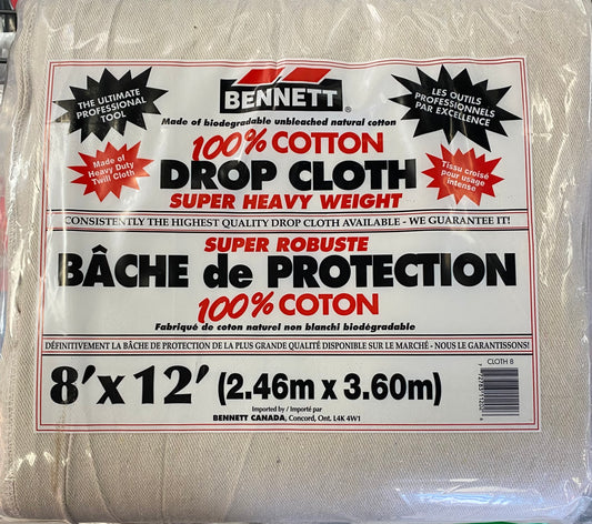 BENNETT 8'x12' 100% COTTON DROP CLOTH