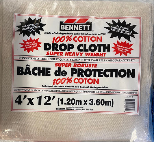 BENNETT 4'x12' 100% COTTON DROP CLOTH